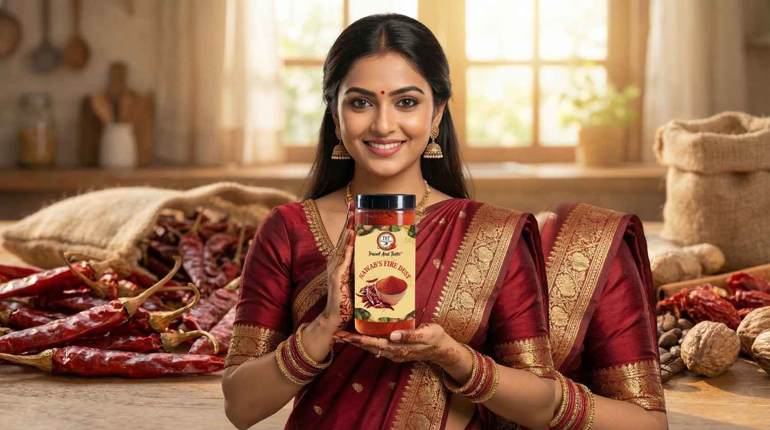 Red Chilli Powder:  Nawab’s Fire Dust (Export Quality) gallery image