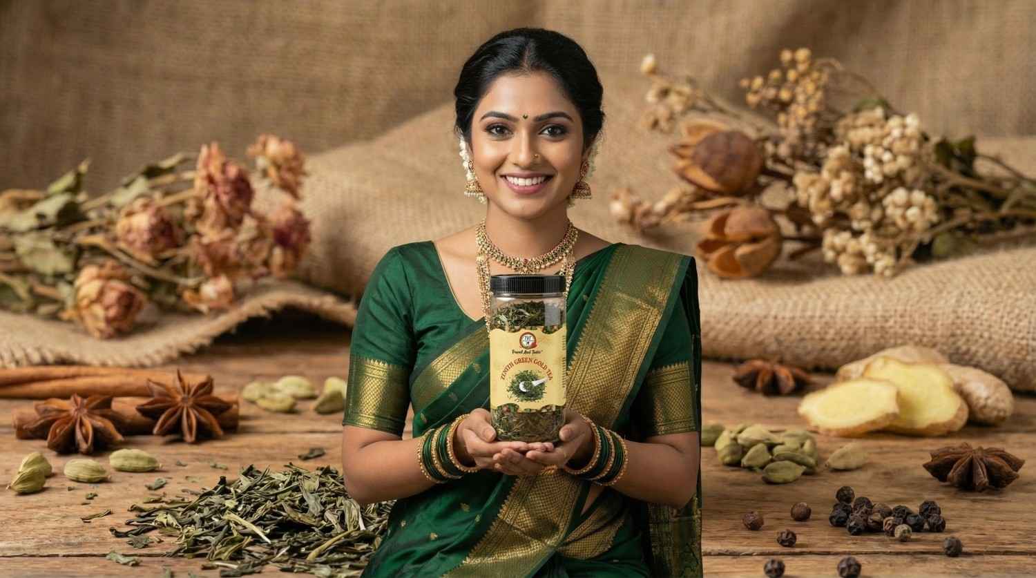 Green Tea Leaves: Zenith Green Gold Leaves (Export Quality) gallery image