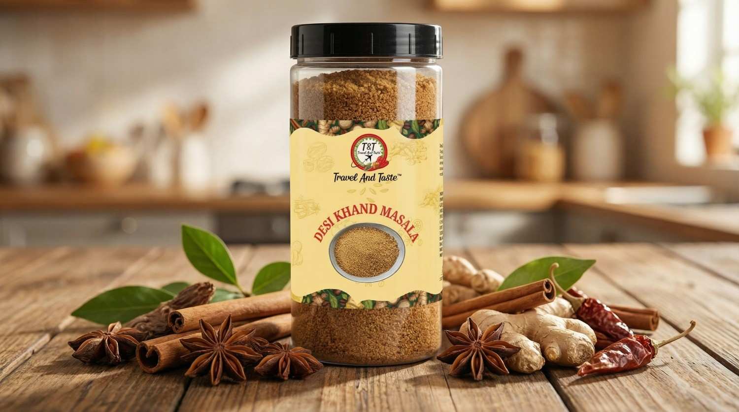 Brown Sugar With Spices : Desi Khand Masala (Export Quality) gallery image