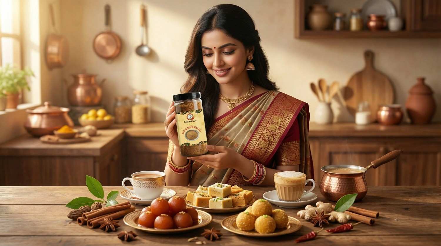 Brown Sugar With Spices : Desi Khand Masala (Export Quality) gallery image